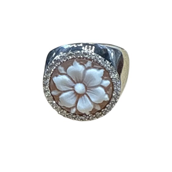 Ringe Mandile 1922 Dame Cammei  in Silber Conchiglia 2KK49071 - 2KK49071